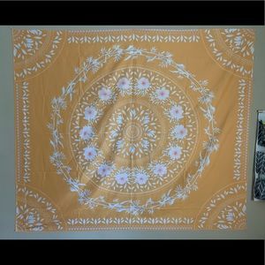 Yellow tapestry 51”x60”